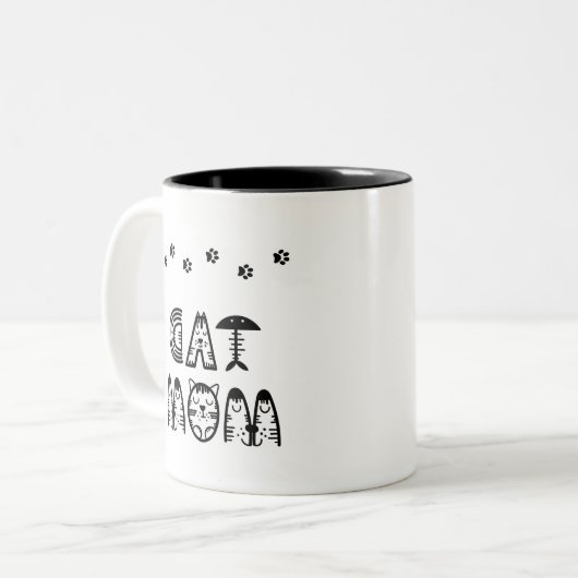 Cat Mama Tasse (Vorderseite Links)