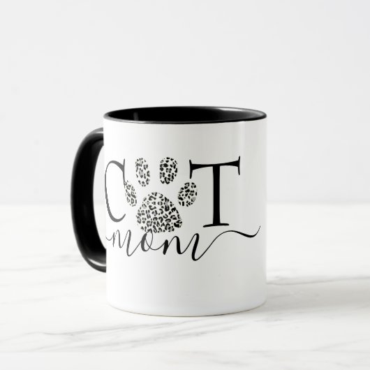 Cat Mama Tasse (Vorderseite Links)