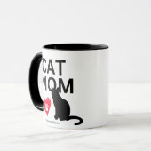 Cat Mama Tasse (Vorderseite Links)