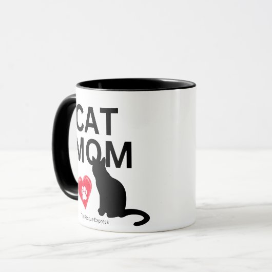 Cat Mama Tasse (Vorderseite Links)