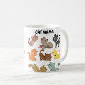 Cat Mama-Tasse Kaffeetasse (VorderseiteRechts)