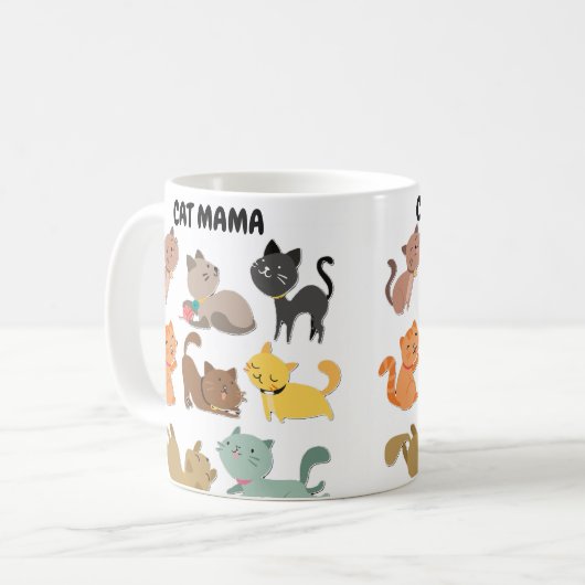 Cat Mama-Tasse Kaffeetasse (Vorderseite Links)