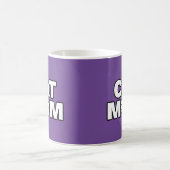 CAT-MAMA-Tasse (Lila) Kaffeetasse (Mittel)