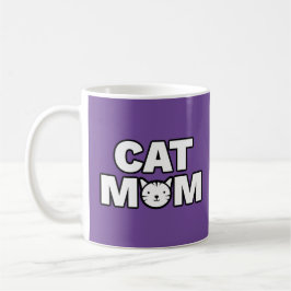 CAT-MAMA-Tasse (Lila) Kaffeetasse