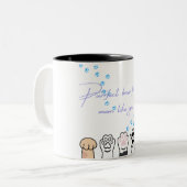 Cat Mama Tasse - Purfect Brew & Paw Prints (Vorderseite Links)