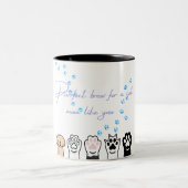Cat Mama Tasse - Purfect Brew & Paw Prints (Mittel)
