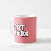 CAT-MAMA-Tasse (rosa) Kaffeetasse (Vorderseite Links)