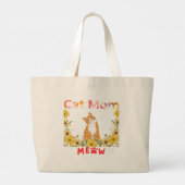 Cat Mama Tote Bag Jumbo Stoffbeutel (Rückseite)