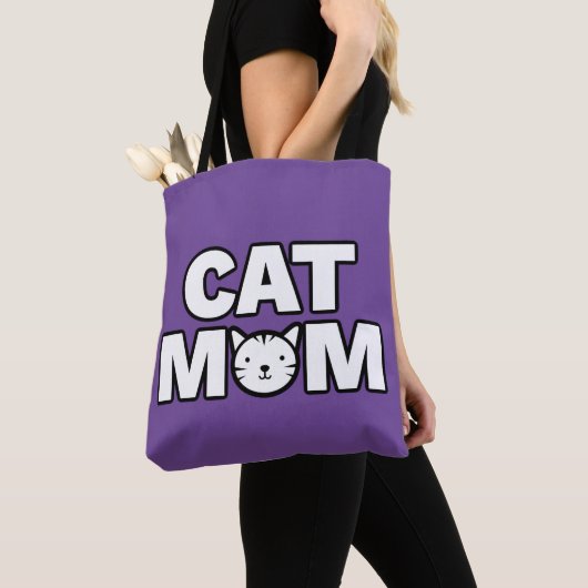 CAT MAMA Tote Bag (Lila) Tasche (Von Nahem)