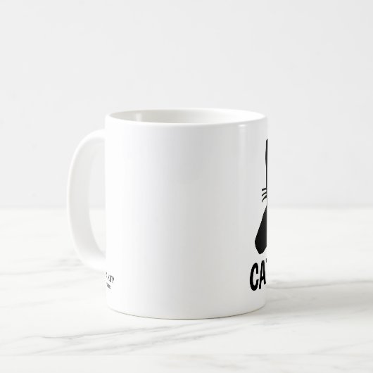CAT-MAMA, (Tuxedo cat) PANDA KITTY Kaffeemugs Kaffeetasse (Vorderseite Links)