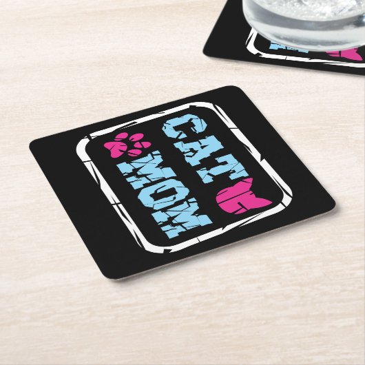 Cat-Mama Untersetzer (angewinkelt)