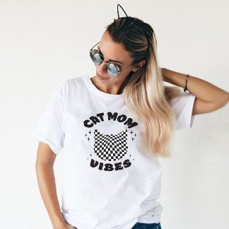 Cat Mama Vibes Retro Vintag Cat Mama T-Shirt