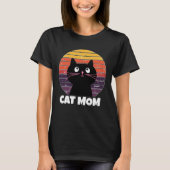CAT MAMA VINTAG RETRO STYLE T - Shirt Hoodie (Vorderseite)