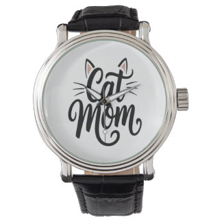 Cat Mama Whiskys und Ohren Armbanduhr