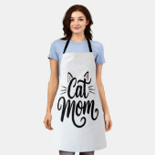 Cat Mama Whiskys und Ohren Schürze (Getragen)