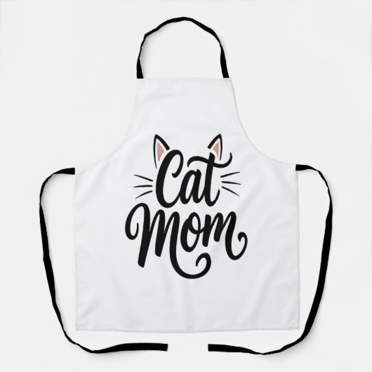 Cat Mama Whiskys und Ohren Schürze (Vorderseite)