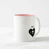 Cat Mama Zwei-Tone-Kaffee-Tasse Zweifarbige Tasse (VorderseiteRechts)
