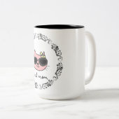 Cat-Mama Zweifarbige Tasse (VorderseiteRechts)