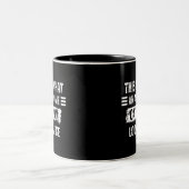 Cat-Mama Zweifarbige Tasse (Mittel)