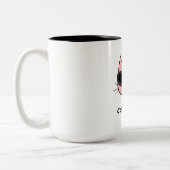 Cat-Mama Zweifarbige Tasse (Links)