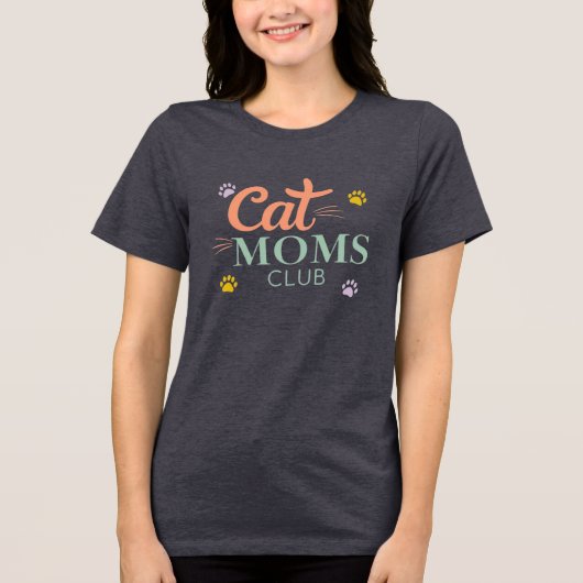 Cat Mamas Club Tri-Blend Shirt (Vorderseite)