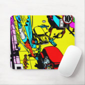 Cat-Man-Comic der 40er Jahre Mousepad (Mit Mouse)