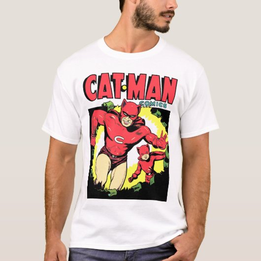 Cat-Man-Comic: Juni 1942 T-Shirt (Vorderseite)