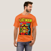 Cat-Man-Comic-T - Shirt (Vorne ganz)