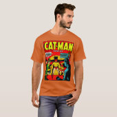 Cat-Man-Comic-T - Shirt (Vorne ganz)