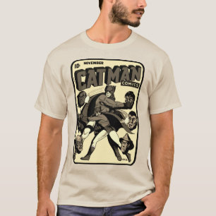 CAT-MAN-Comic-T - Shirt der 40er Jahre