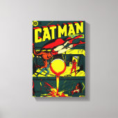 CAT-MAN-Comicen der 40er Jahre - Canvas Print Leinwanddruck (Vorderseite)