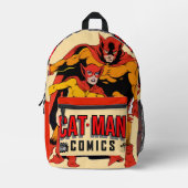 CAT-MAN Comics Backpack Bedruckter Rucksack (Vorderseite)