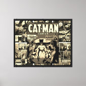CAT-MAN Comics Leinwanddruck (Vorderseite)