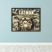 CAT-MAN Comics Leinwanddruck (Insitu (Holzboden))