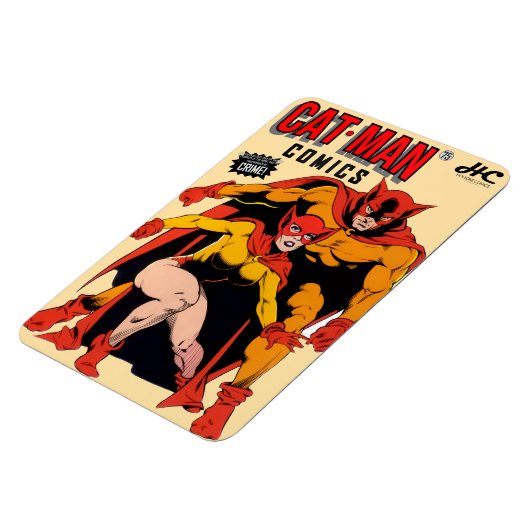CAT-MAN Comics Retro Magnet (Linke Seite)