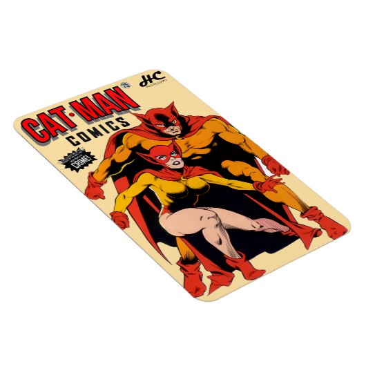 CAT-MAN Comics Retro Magnet (Rechte Seite)