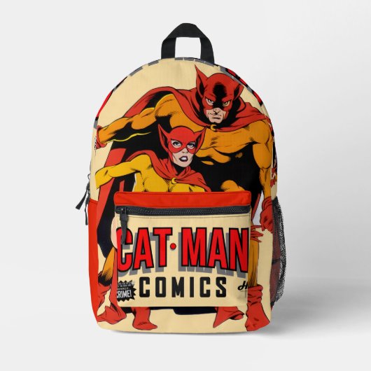 CAT-MAN Comics Rucksack (Vorderseite)