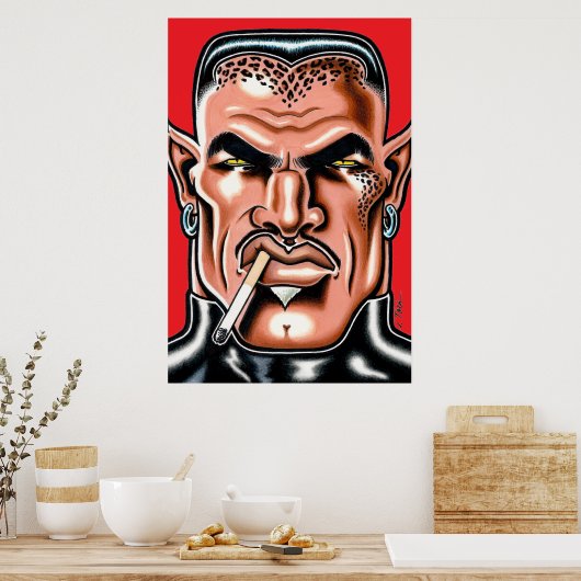 Cat-Man from the Moon/Large Poster (Küche)