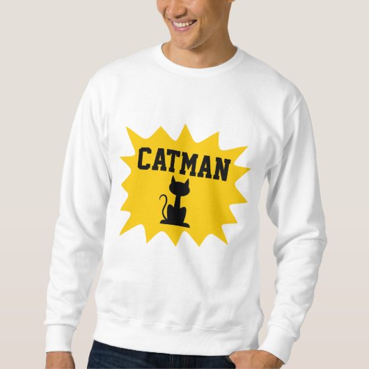 CAT MAN Funny Men Cat T - Shirt (Vorderseite)