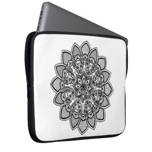 Cat-MANDALA-Laptophülse Laptopschutzhülle (Vorne Rechts)