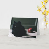 Cat & Mango-Karte Karte (Gelbe Blume)