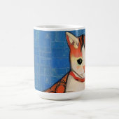 Cat-Marokko-Mosaik abstrakt-Art-Ingwer Verwandlungstasse (Zentrum)