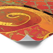 Cat-Marokko-Mosaik-Kätzchenstimmen Poster (Ecke)