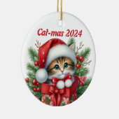 Cat-Mas 2024 Editable Ornament (Rechts)