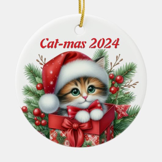 Cat-Mas 2024 Editable Ornament (Vorne)
