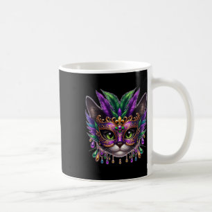 Cat Mask Mardi Gras New Orleans Club Kaffeetasse