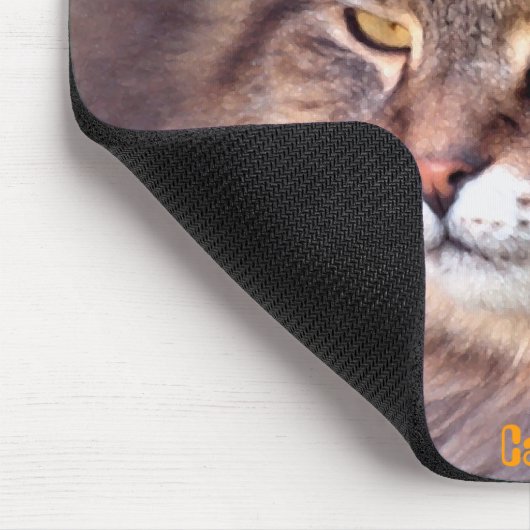 "Cat Mat" Maine Coon Cat-lover Mousepad (Ecke)