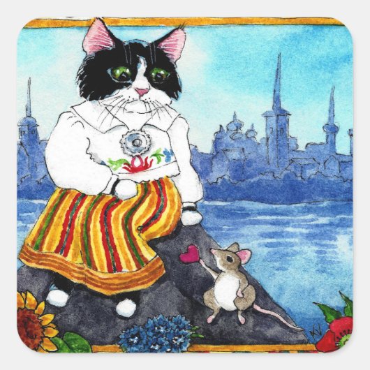Cat Maus Estonian Folklore Aufkleber (Vorderseite)