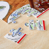 Cat, Maus Weihnachts-Puzzle Puzzle (Seite)