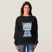 Cat Meditating – Inner Purr Sweatshirt (Vorne ganz)
